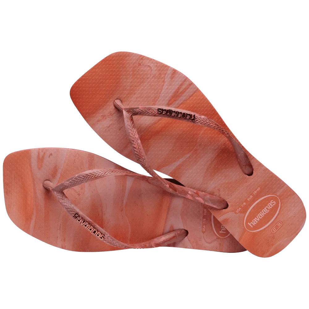 Slim Square Trendy Flip Flops