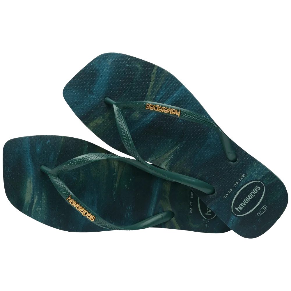 Slim Square Trendy Flip Flops