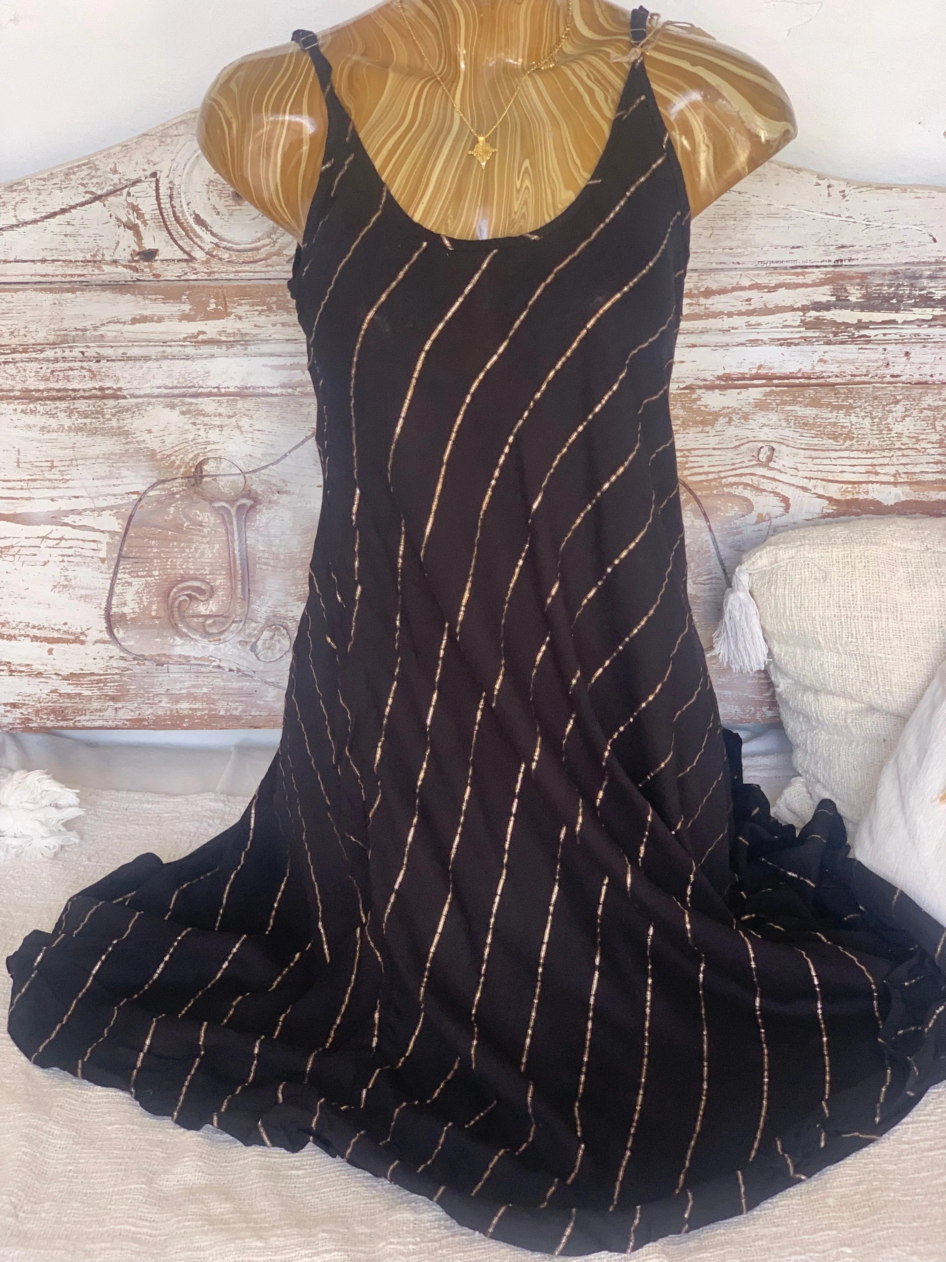 Slip dress short lurex - sexy summer style