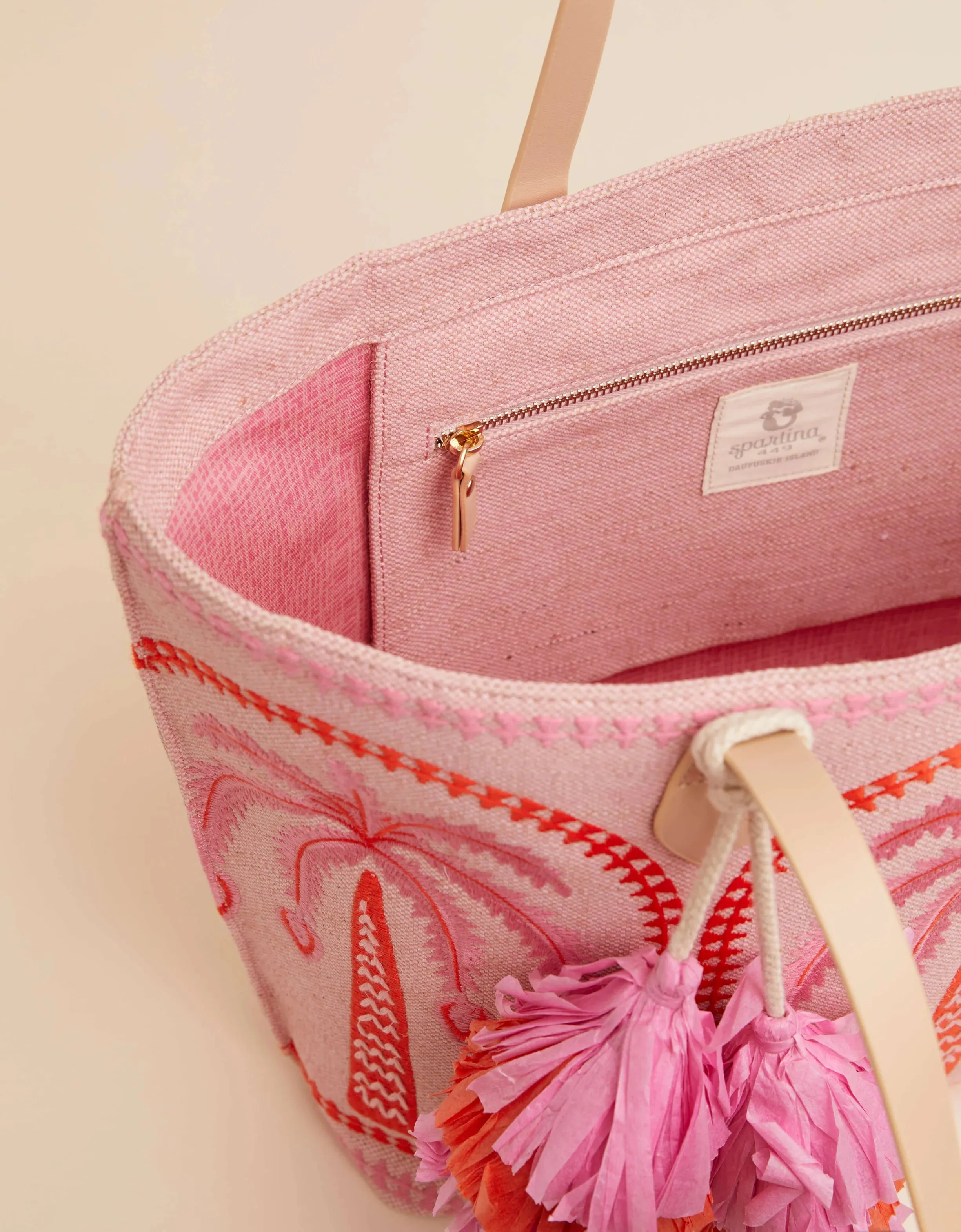 Spartina Fiesta Tote - Richmond Hill Pink Palms