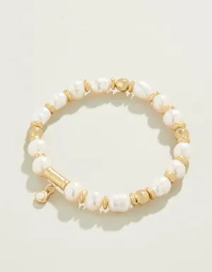 Spartina Pearl Stretch Bracelet 8mm Pearl