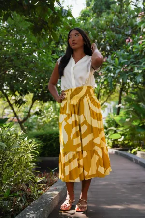 Stella Skirt - Slate Mustard