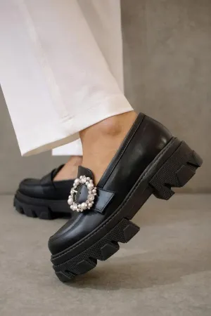 Trailblazer Crystal Loafers | Black