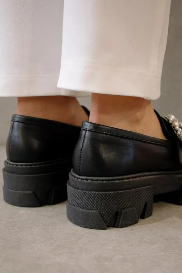 Trailblazer Crystal Loafers | Black