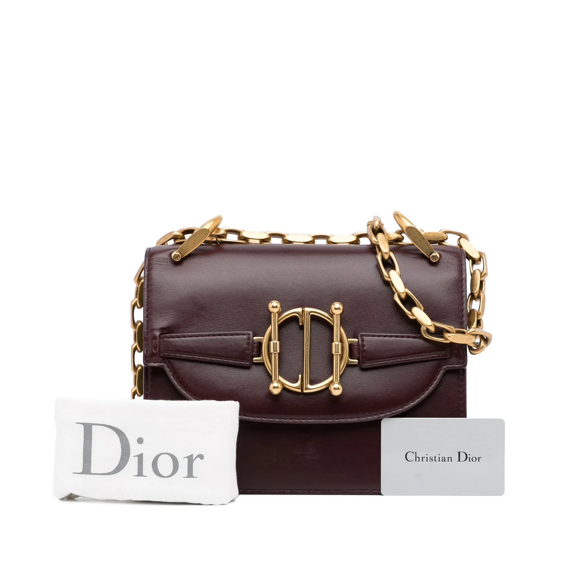 Trendy Inspired Dior Diordirection Burgundy Leather