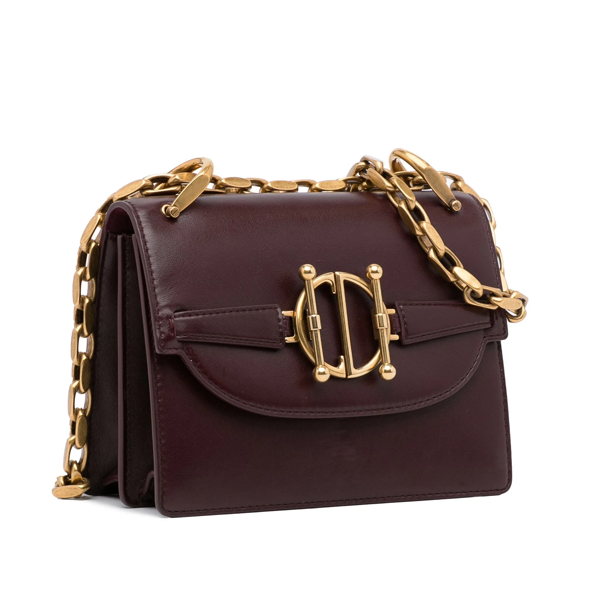 Trendy Inspired Dior Diordirection Burgundy Leather