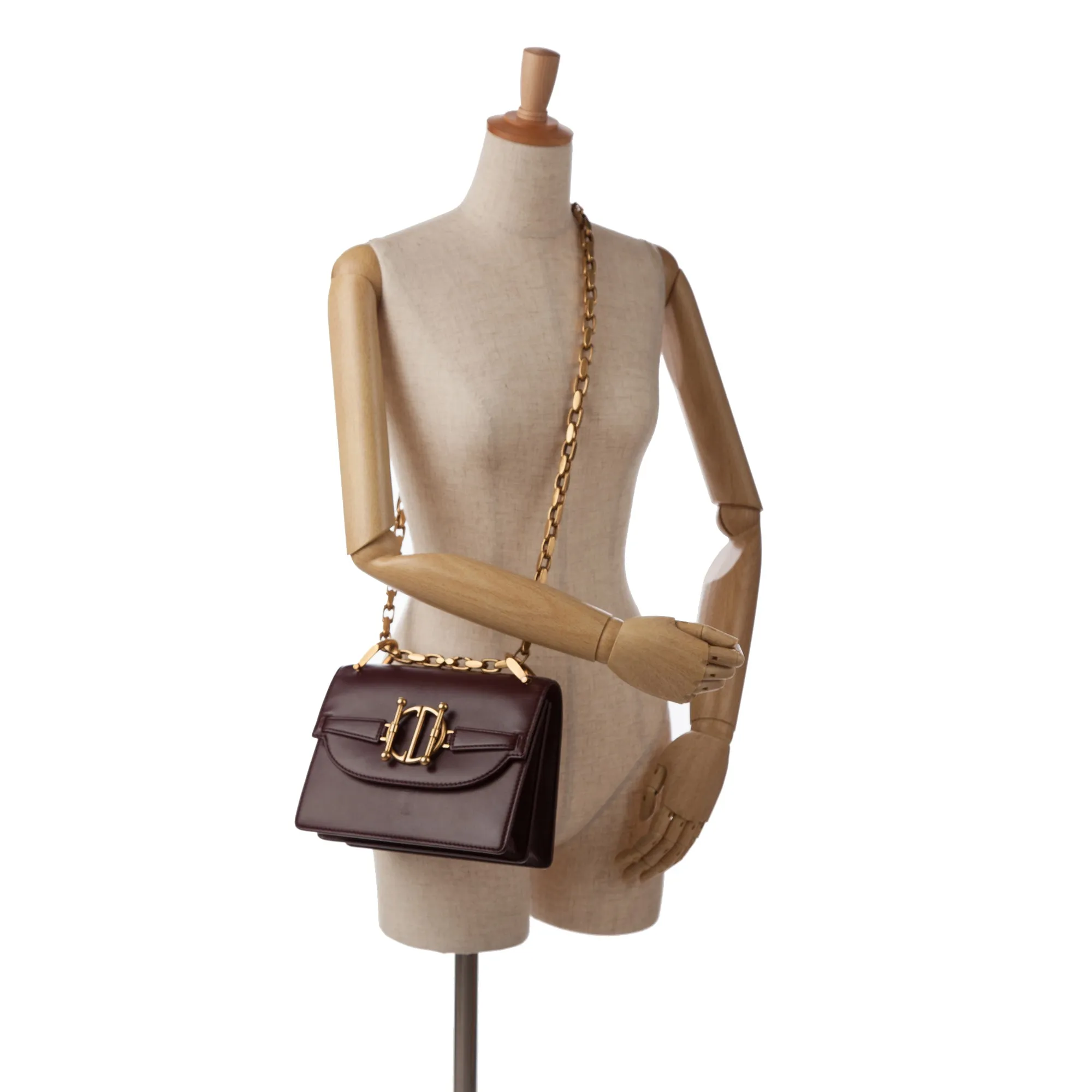 Trendy Inspired Dior Diordirection Burgundy Leather