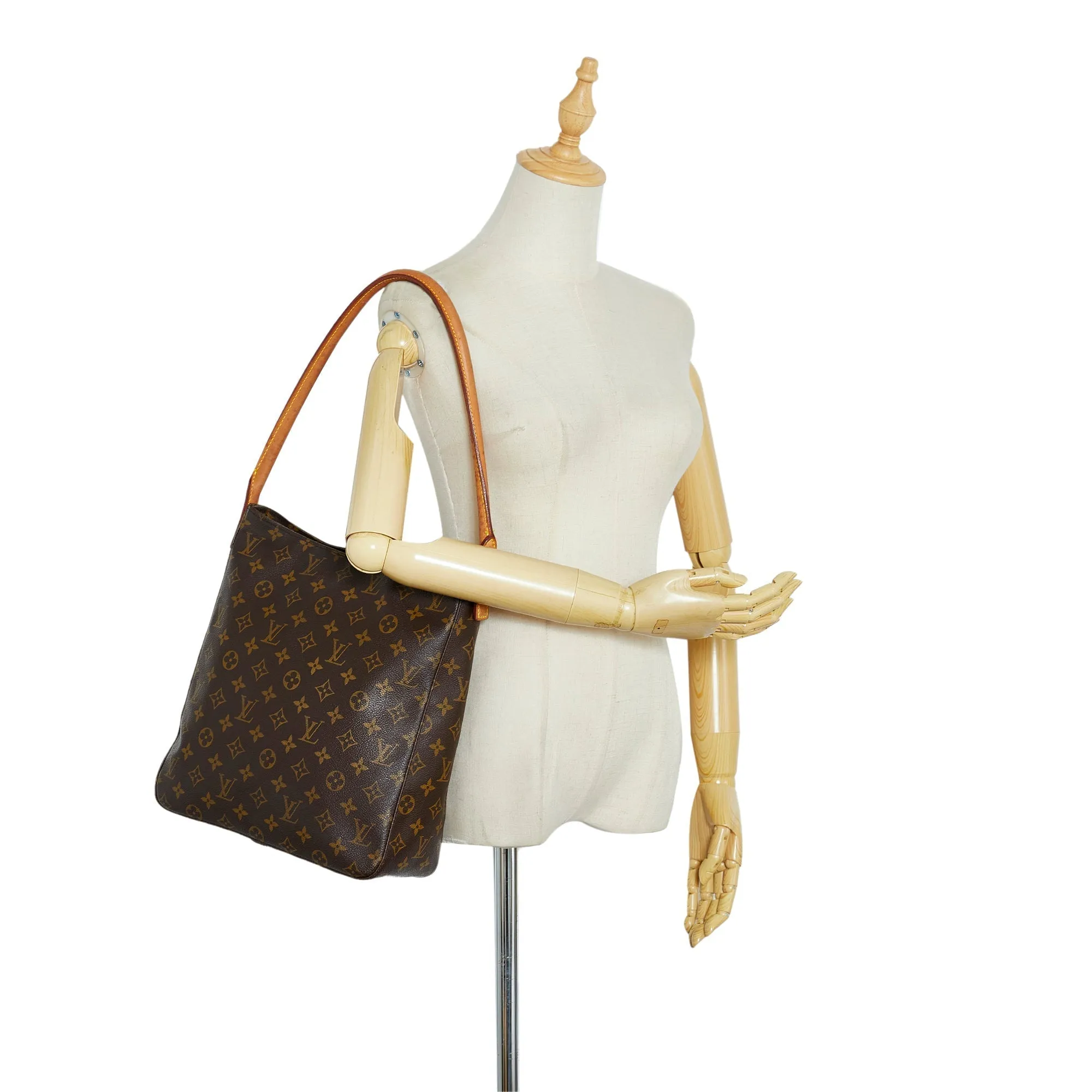 Trendy Inspired Louis Vuitton Looping Gm Monogram Canvas