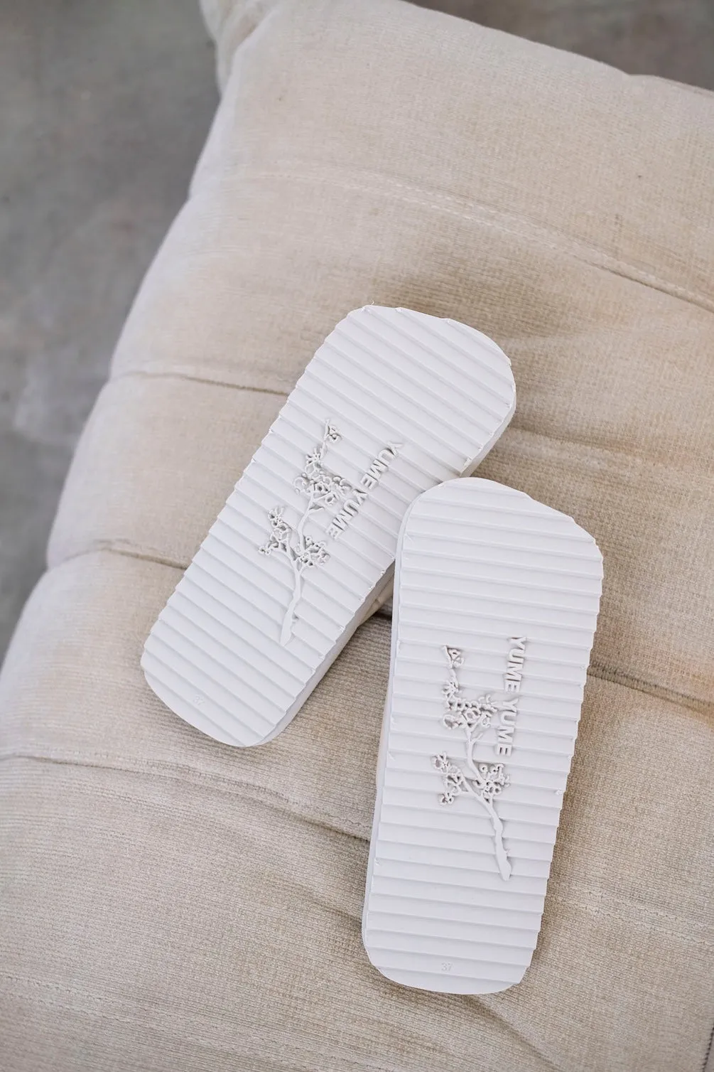 Tyre Slide Beige Sandals