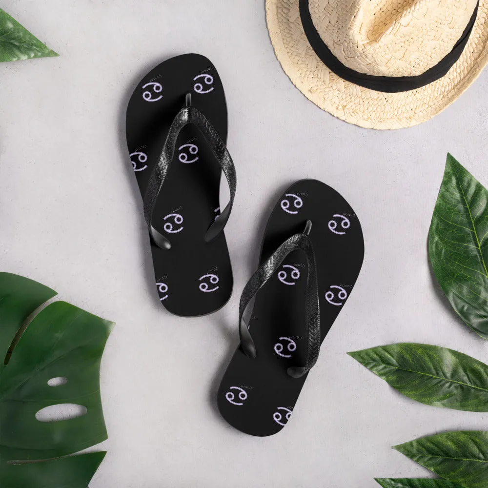 Unisex Cancer zodiac Flip-Flops