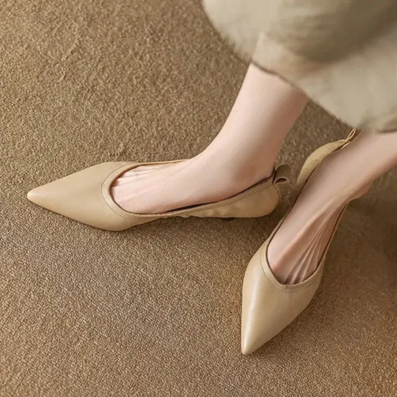 Women's Pumps Pointed Toe Stretch Boat Shoes
